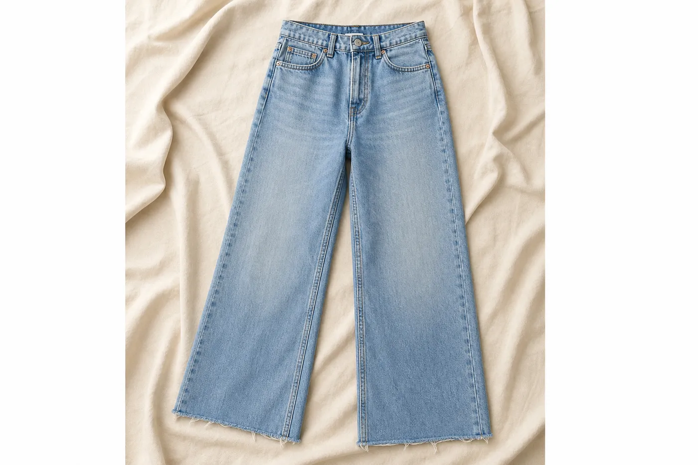 Wide-Leg High-Rise Jeans Essential